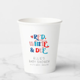 Vasos De Papel 4 de julio: Copas de papel de Baby Shower