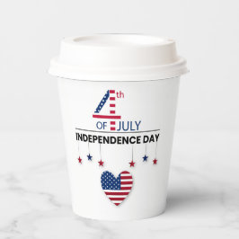 Vasos De Papel 4 de julio Día de la Independencia