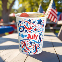 4 de julio Festive Fiesta Paper Cup