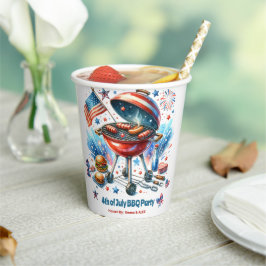Vasos De Papel 4 de julio Fiesta de Bashyard Beq, miembro de la R