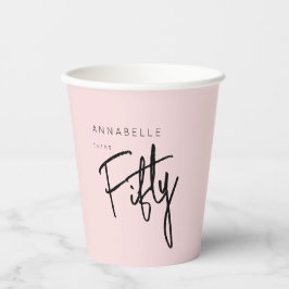 Vasos De Papel 50.ª fiesta de 50 años