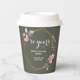 Vasos De Papel "50 años de eternidad: un aniversario para recorda