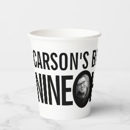 Vasos De Papel 90 cumpleaños nueve oh foto personalizado blanco n