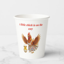 Vasos De Papel A little chick is on the way 