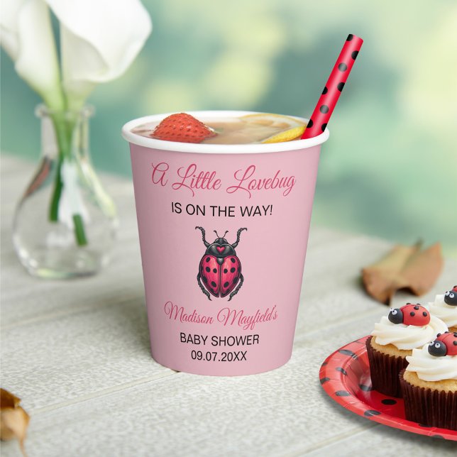 Vasos De Papel A Little Love Bug Is On The Way Ladybug (Subido por el creador)