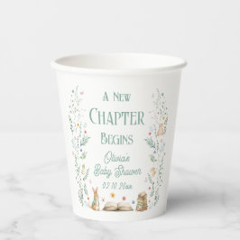 Vasos De Papel A New Chapter Baby Shower