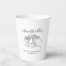 Vasos De Papel A Tini Bit Older Cheers Martini Birthday Party