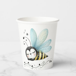 Vasos De Papel Abeja caprichosa soñolienta