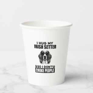 Vasos De Papel Abrazo a mi irlandés para que no ahogue a la gente