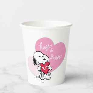 Vasos De Papel Abrazos y besos sonoros