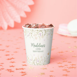 Vasos De Papel Abundantes Fiestas del Jardín Floral