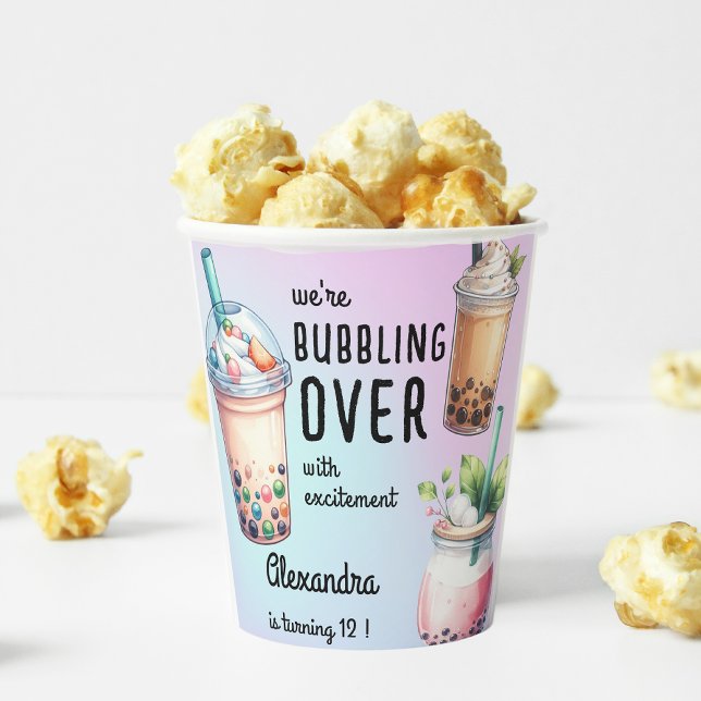 Vasos De Papel Acalorándose con excitación, cumpleaños de bobba t (Subido por el creador)