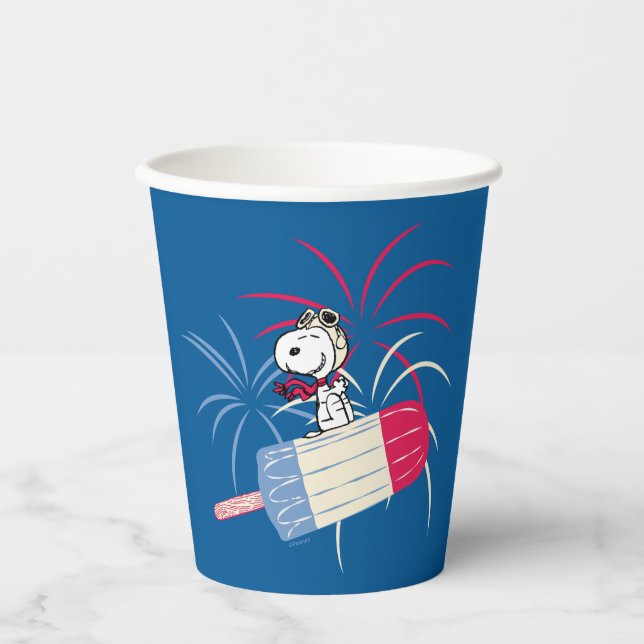 Vasos De Papel Ace ondulante sobre el Pop del Hielo (Anverso)