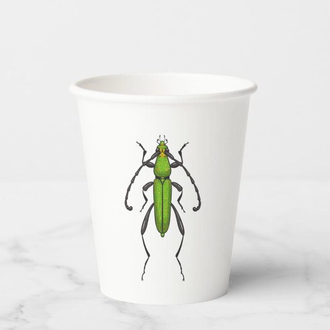 Vasos De Papel Aceite verde (Anverso)