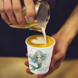 Vasos De Papel Acuarela de medusas coloridas de Baby Shower