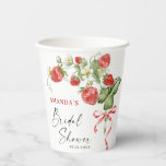 Vasos De Papel Acuarela de moda Meadow Strawberry Brin Shower<br><div class="desc">Para una mayor personalización, haga clic en "Personalizar esta plantilla" y, a continuación, en "Editar usando la herramienta de diseño". Estiloso editable fácil de usar plantillas de boda, más artículos disponibles en la tienda (invitaciones, rsvp, tarjetas de agradecimiento, papel y decoración). Si necesita ayuda o elementos coincidentes, por favor contáctame....</div>