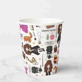Vasos De Papel Acuarela Mágica Hermione Granger