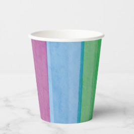 Vasos De Papel Acuarelas Arcoíris Orgullo