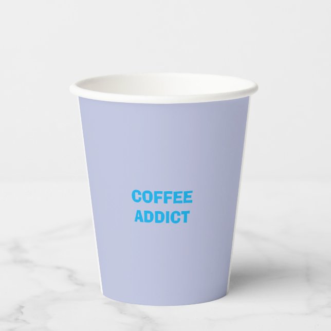 Vasos De Papel adicto al CAFÉ (Anverso)