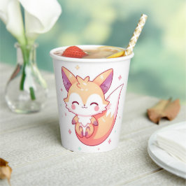 Vasos De Papel Adorable Dreamy Fox Baby Shower