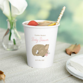 Vasos De Papel Adorable Fawn Baby Shower