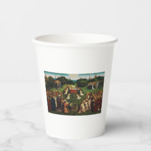 Vasos De Papel Adoración del Cordero por Jan van Eyck