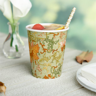 Vasos De Papel Adorno Chino Antiguo Jones Flores