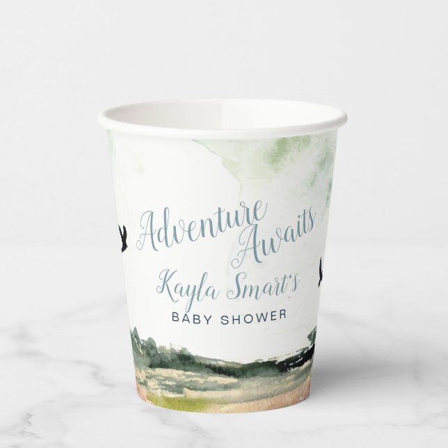 Vasos De Papel Adventure Awaits (Izquierda)