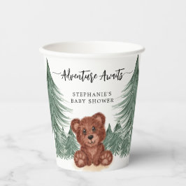 Vasos De Papel Adventure Awaits Forest Woodland Baby Shower