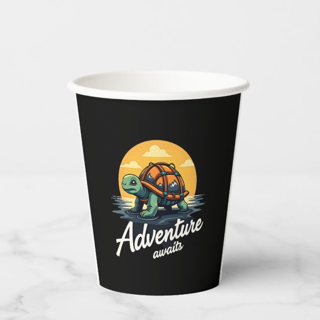 Vasos De Papel Adventure Awaits is Hiking Adventures is Outdoor A (Anverso)