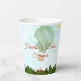 Vasos De Papel Adventure Awath Hot Air Balloon Baby Shower