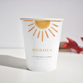 Vasos De Papel Agradables copas de cumpleaños Sunshine a cualquie
