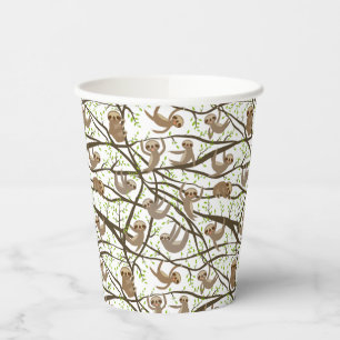 Vasos De Papel ¡Agrega tu inicial Patrón de eslogan sonriente