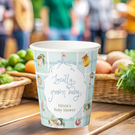 Vasos De Papel Agricultores cultivados localmente comercializan B