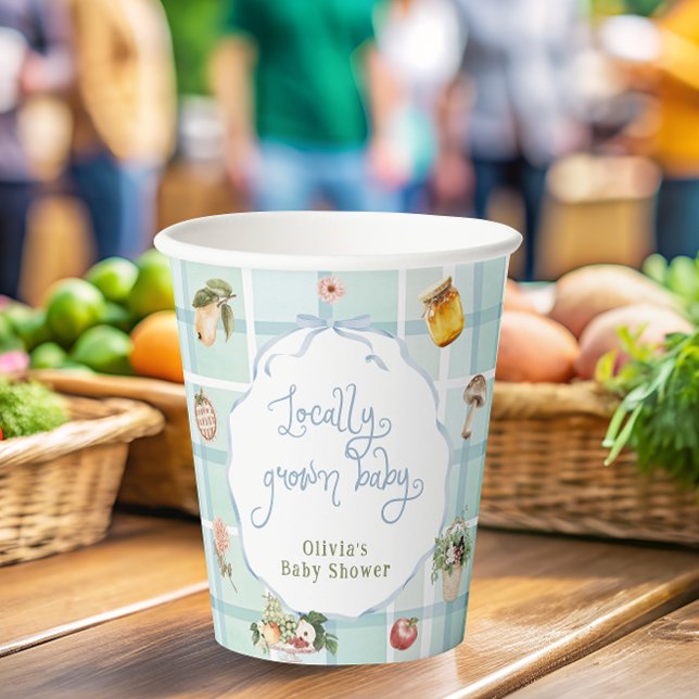 Vasos De Papel Agricultores cultivados localmente comercializan B (Subido por el creador)