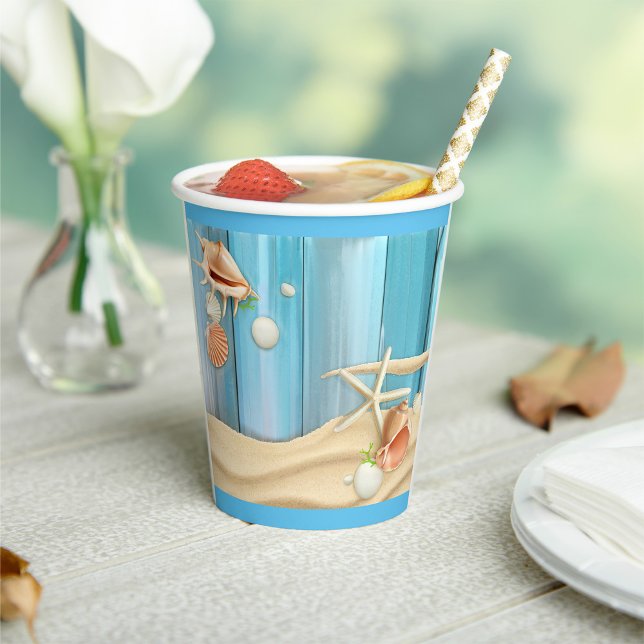 Vasos De Papel Aguas Marinas De Arena (Subido por el creador)