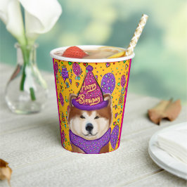 VASOS DE PAPEL AKITA DOG