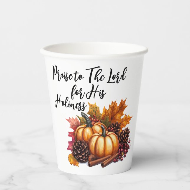 Vasos De Papel Alabar al Señor (Anverso)