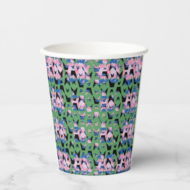 Vasos De Papel Alas de llama celestial contenidas (Anverso)