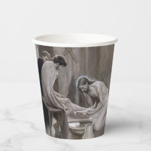 Vasos De Papel Albert Edelfelt - Jesús lavando pies de discípulos