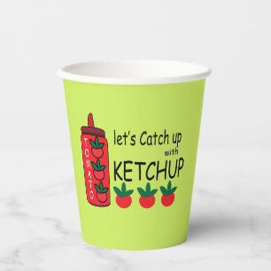 Vasos De Papel Alcanzemos Al Fiesta De Ketchup