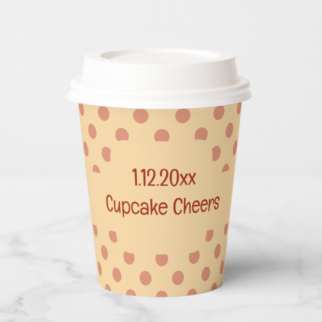 Vasos De Papel Alegres De Torta (Izquierda)