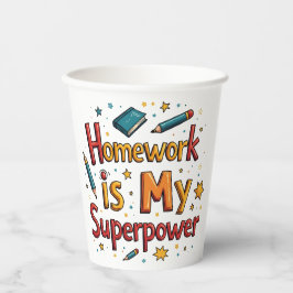 Vasos De Papel Alegría de estudiar -no1