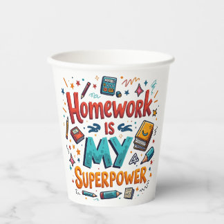 Vasos De Papel Alegría de estudiar -no7 Personalizado-Pegatina de