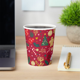 Vasos De Papel Alegría de los navidades