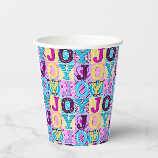 Vasos De Papel Alegría Y2K (Anverso)