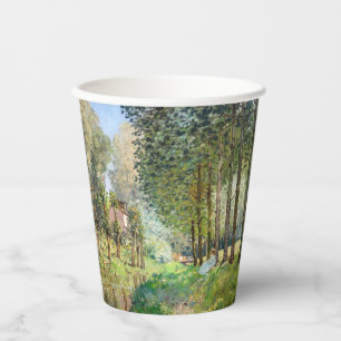 Vasos De Papel Alfred Sisley - Descansa a lo largo del Stream