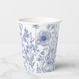 Vasos De Papel Algo Azul antes de hacer ducha de novia