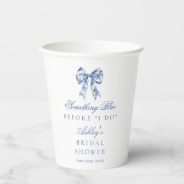 Vasos De Papel Algo Azul Antes de Hacer Taza de Papel para Desayu