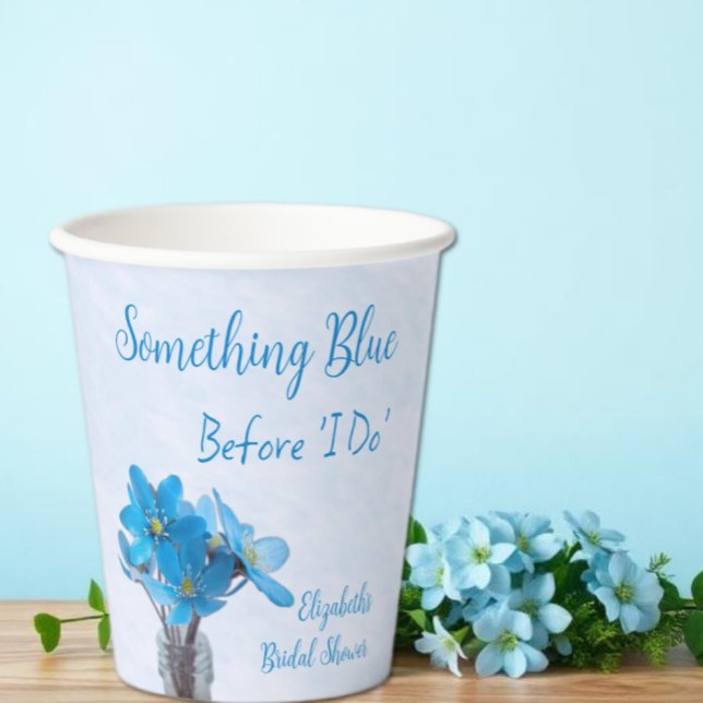 Vasos De Papel Algo Azul Antes de Mi Despedida de Soltera (Subido por el creador)